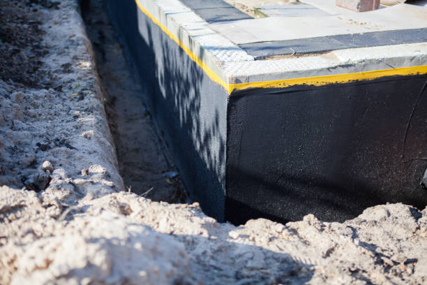 Professional Foundation Crack Repair technician working in Blanchard, MI